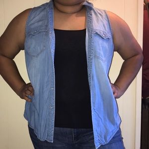 Jean tank top